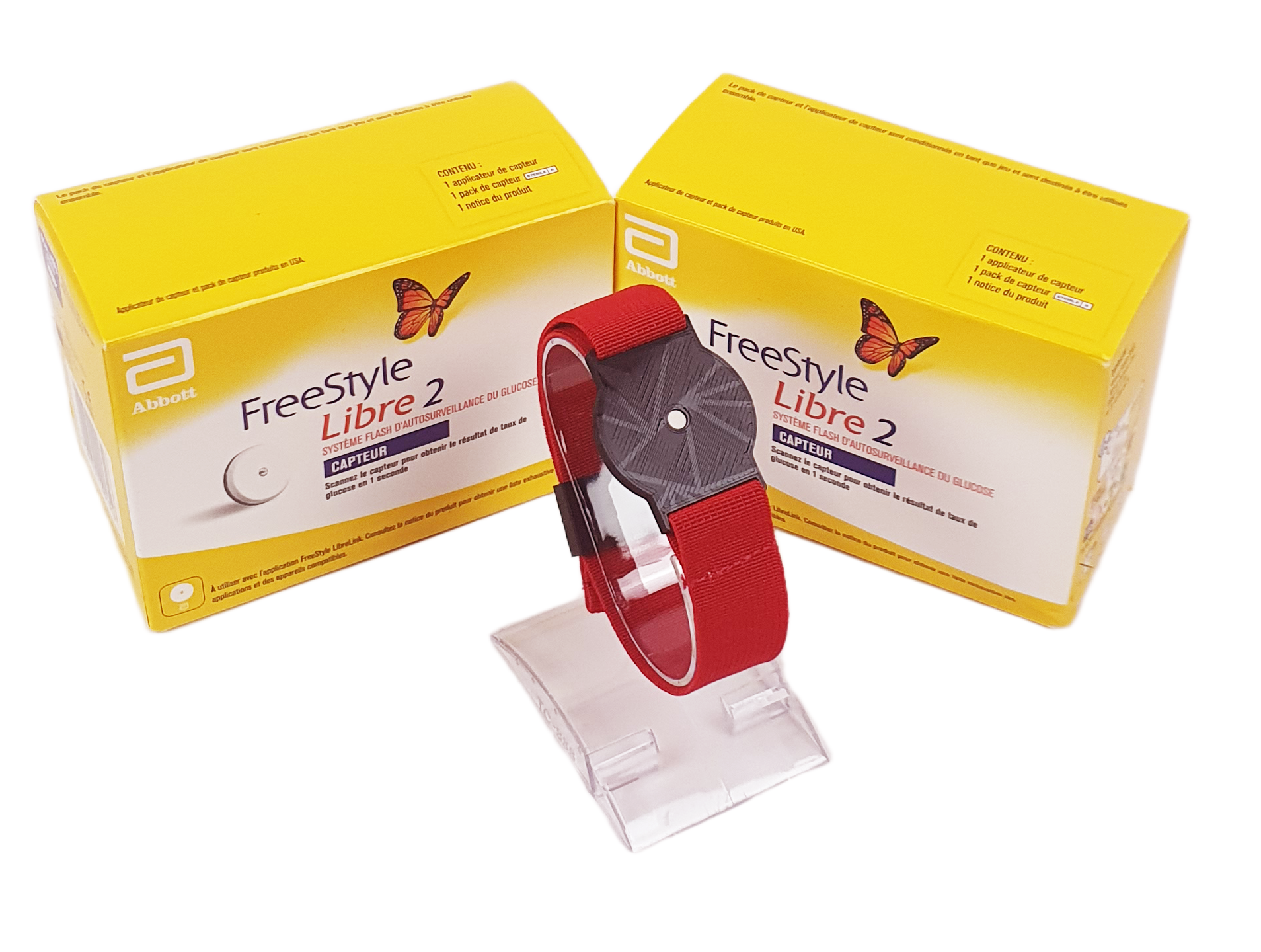 Opaska na Sensor Libre 2 - Czerwona - obrazek 2