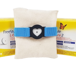 Opaska na Sensor Libre 2- Serduszko - Niebieska