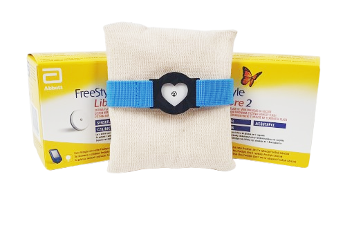 Opaska na Sensor Libre 2- Serduszko - Niebieska