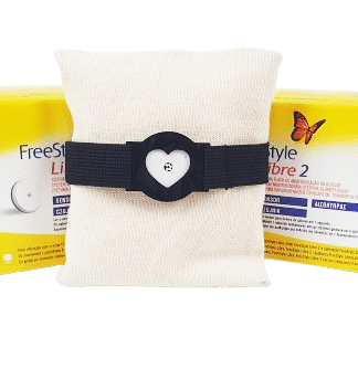 Opaska na Sensor Libre 2- Serduszko - Czarna