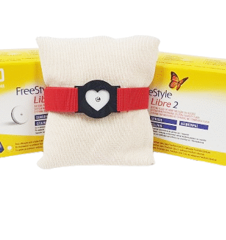 Opaska na Sensor Libre 2- Serduszko - Czerwona