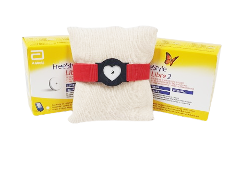 Opaska na Sensor Libre 2- Serduszko - Czerwona