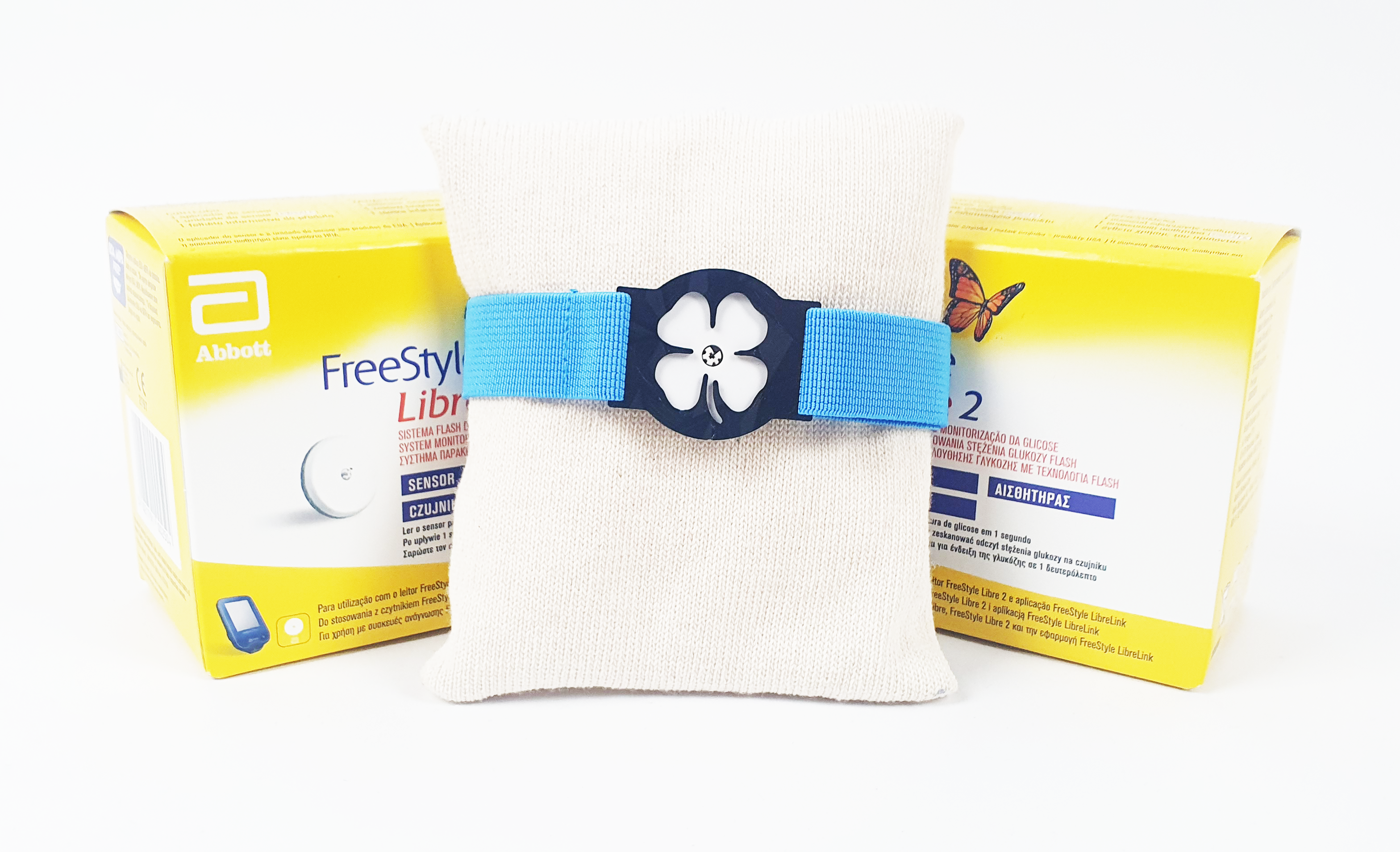 Opaska na Sensor Libre 2- Koniczyna - Niebieska