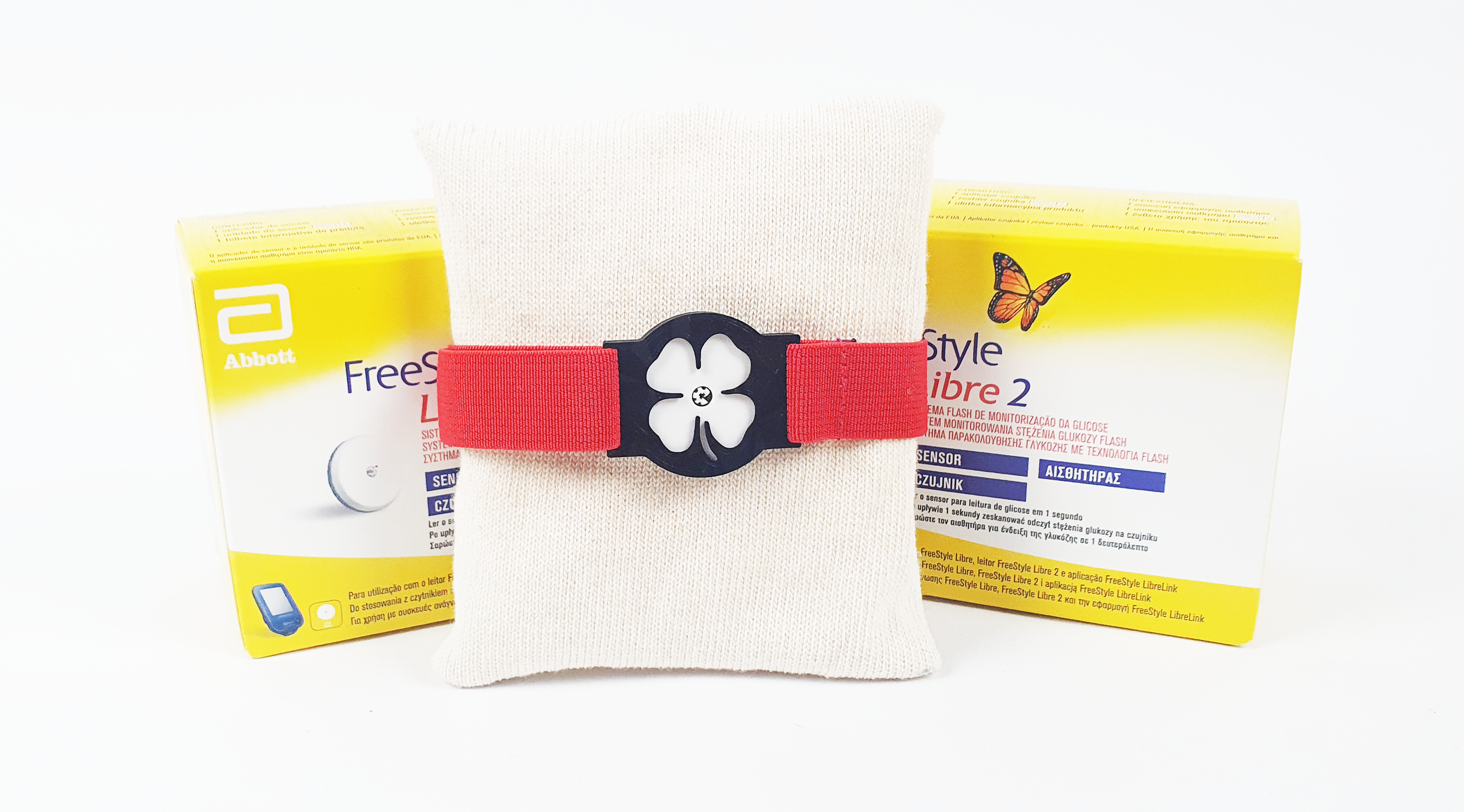 Opaska na Sensor Libre 2- Koniczyna - Czerwona