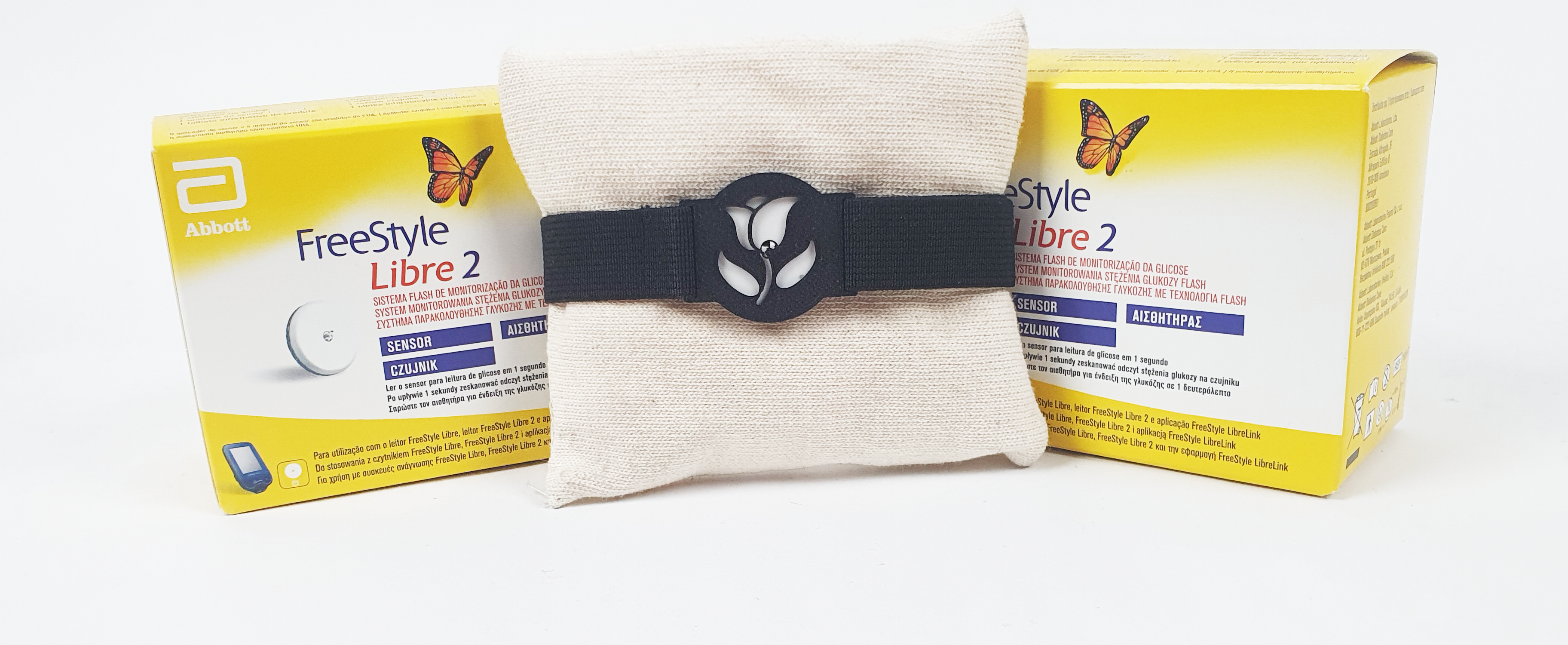 Opaska na Sensor Libre 2 - Kwiatuszek - Czarny