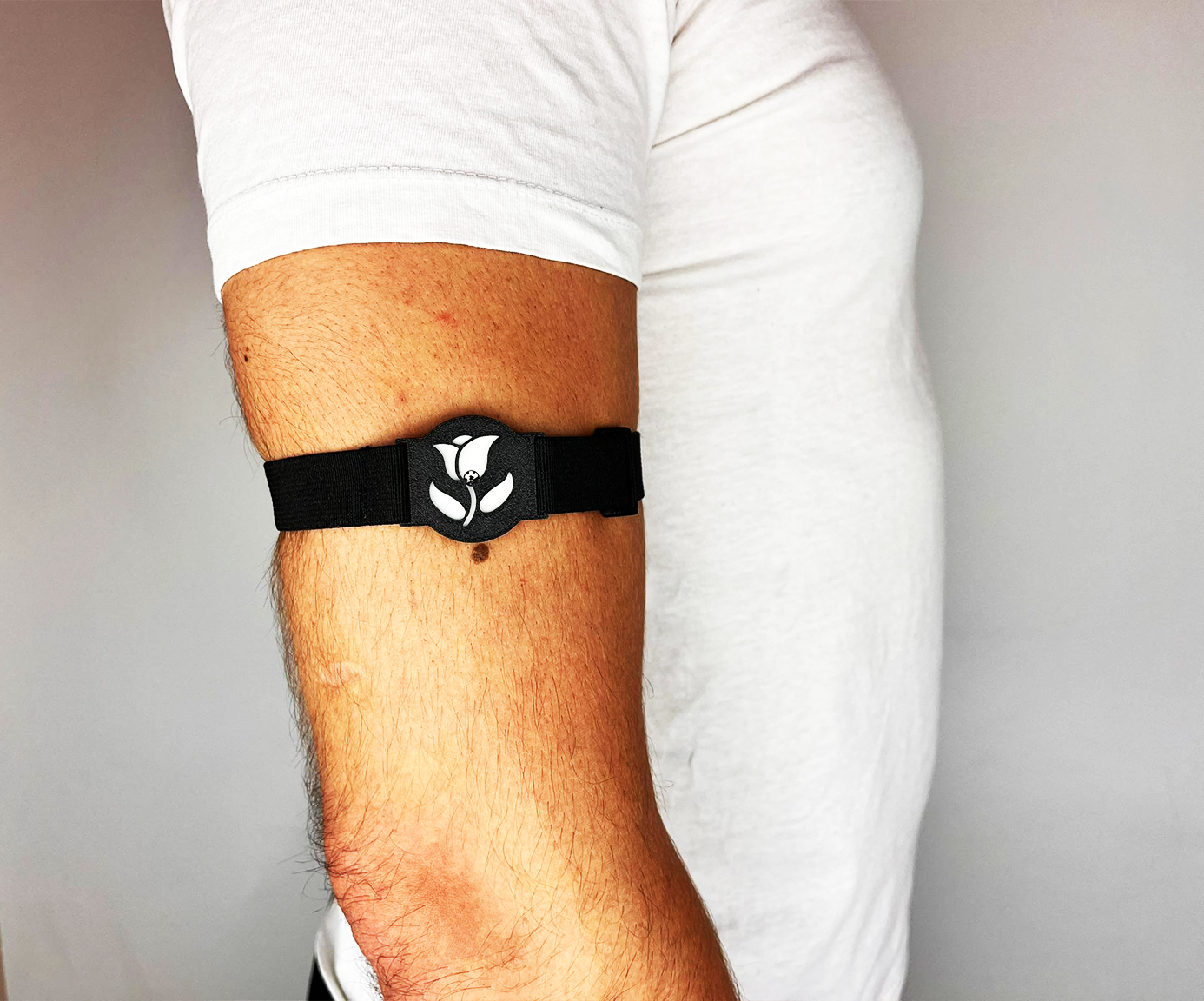 Opaska na Sensor Libre 2 - Kwiatuszek - Czarny - obrazek 3